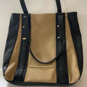 Large Tan and Black Tote
